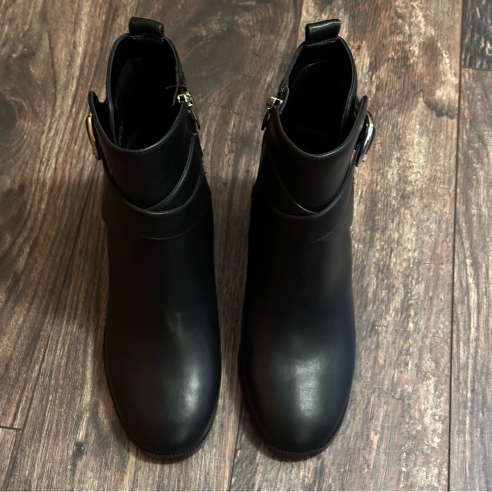 NWOT Black Nine West healed boots size 7.5 - Picture 9 of 11